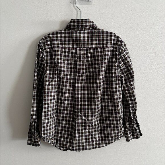 Ralph Lauren Plaid Long Sleeve Cotton Button Down Shirt VGUC 4/4T - Picture 4 of 4